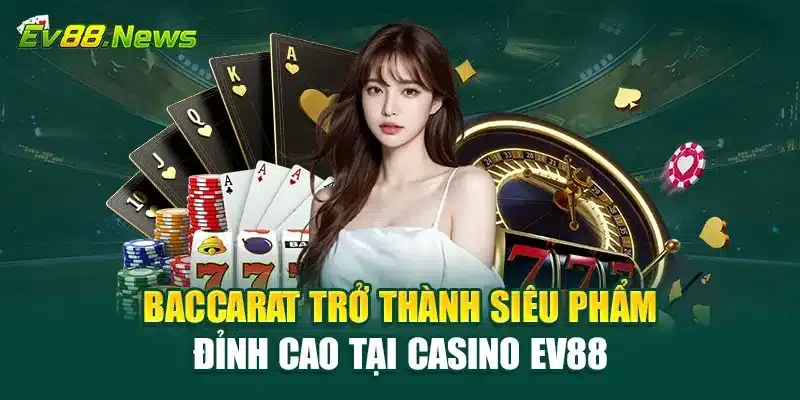 Baccarat trở thành siêu phẩm đỉnh cao tại Casino EV88